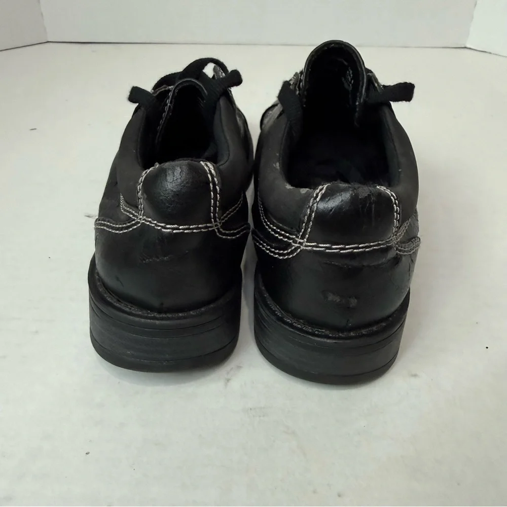 Vintage Y2K Airwalk Black Leather Lace-Up Work Shoes – Women’s 8 - Picture 3 of 9